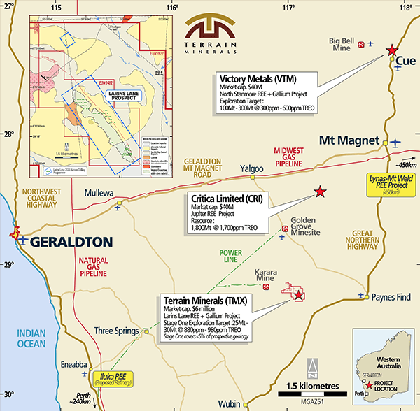 Smokebush Gallium Project - REE Prospect Map Smokebush Gallium Project - REE Prospect Map